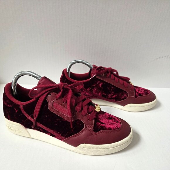 Adidas Shoes Mens 7 Continental 80 Collegiate Burgundy Velvet EH0173 - Picture 6 of 12